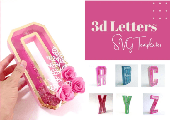 Download 3D SVG Shaker Letters (a to Z) Cut File - 3d svg Collection