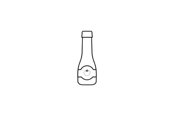 Download Food Icon Tomato Sauce Outline Design - Premium Resources