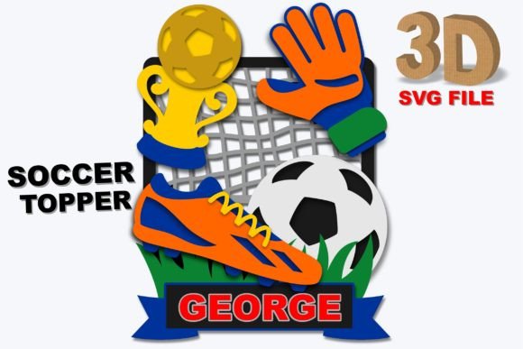 Download Soccer Topper 3D Svg - 3d svg Collection