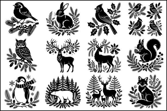 Download Winter Wildlife SVG Silhouette Bundle - Wildlife Collection
