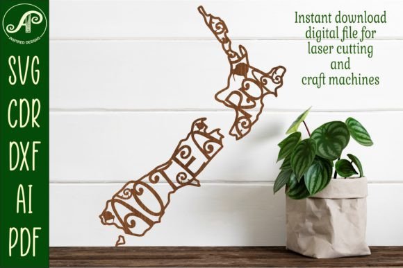 Download New Zealand Aotearoa Outline Design SVG - Premium Bundle