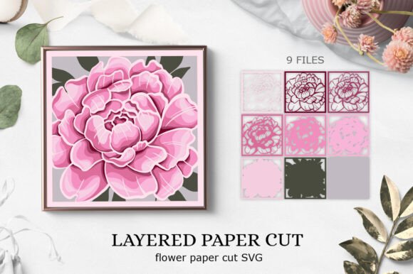 Download Peony Flower 3D Svg Files - 3d svg Collection