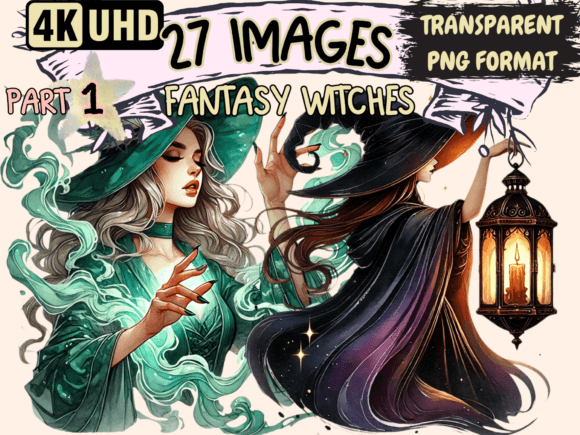 Download Fantasy Witches Clipart P1 - Fantasy Collection