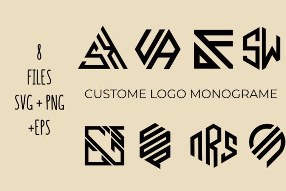 Download Logo Monogram Svg Outline Design - Premium Resources