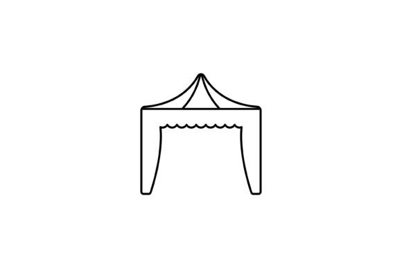 Download Tent Party Icon Outline Design - Premium Resources