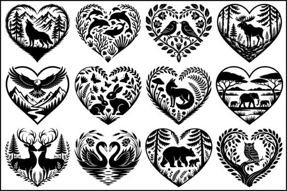 Download Wildlife Heart SVG Bundle Collection - Wildlife Collection